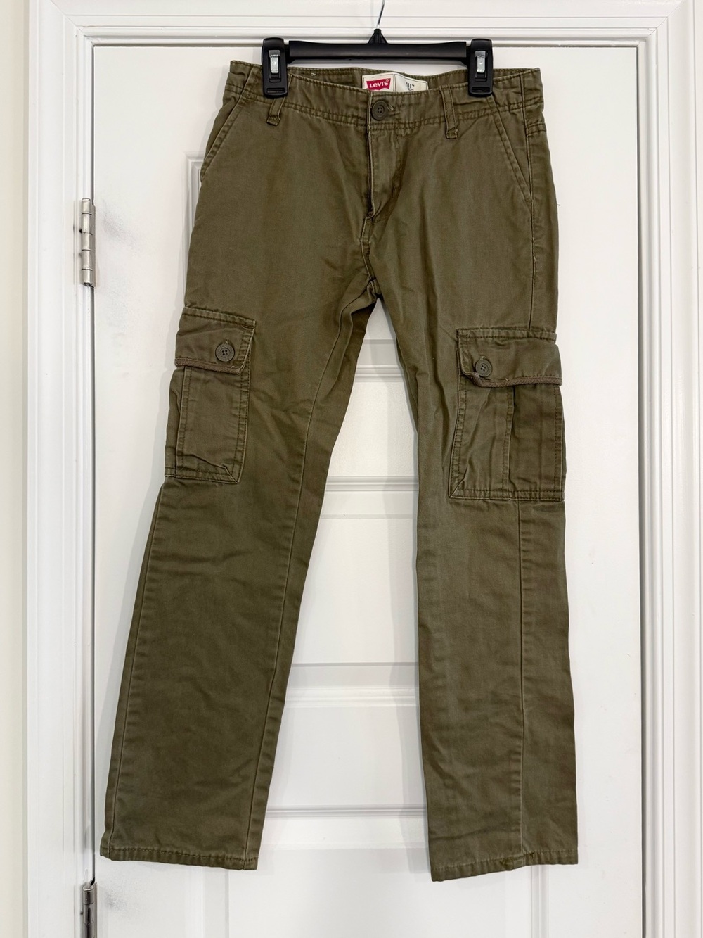 Levi’s 511 Slim Cargo Pants Boys 12 Regular Olive Green